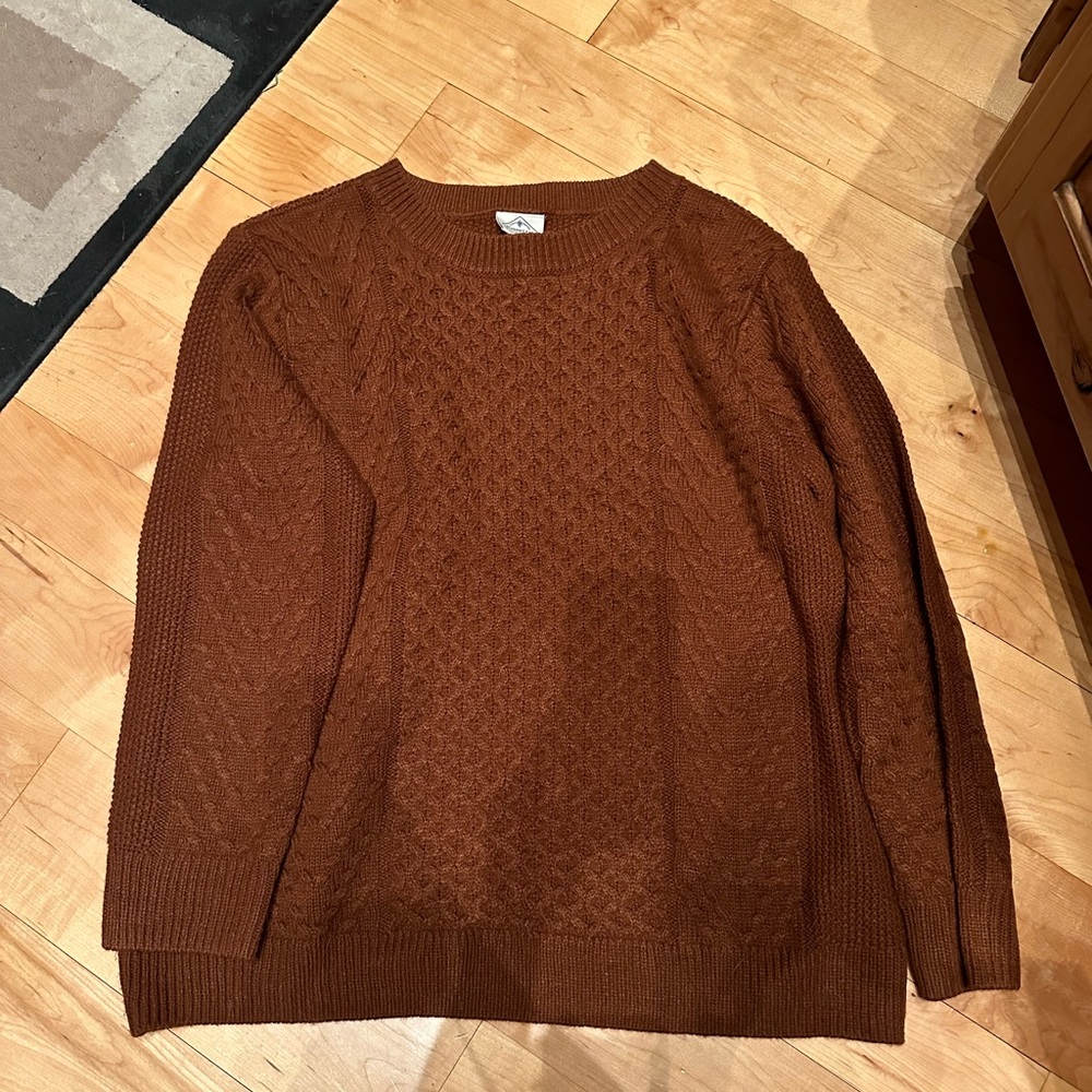 Color is brownish orange.
